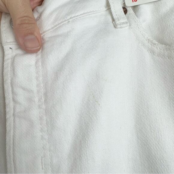 NWT Old Navy High-Waisted OG Loose Ripped White Jeans Calla Lily White Size 18 - Picture 9 of 15